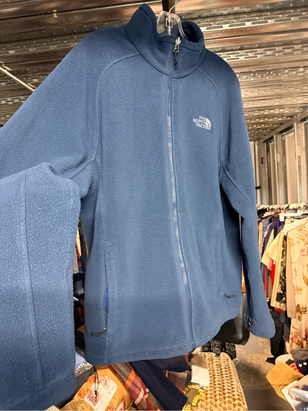 The North Face Men’s Navy Blue Full-Zip Fleece Jacket